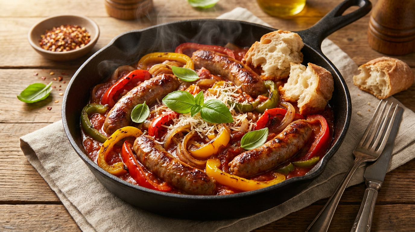 Sausage and Peppers Skillet