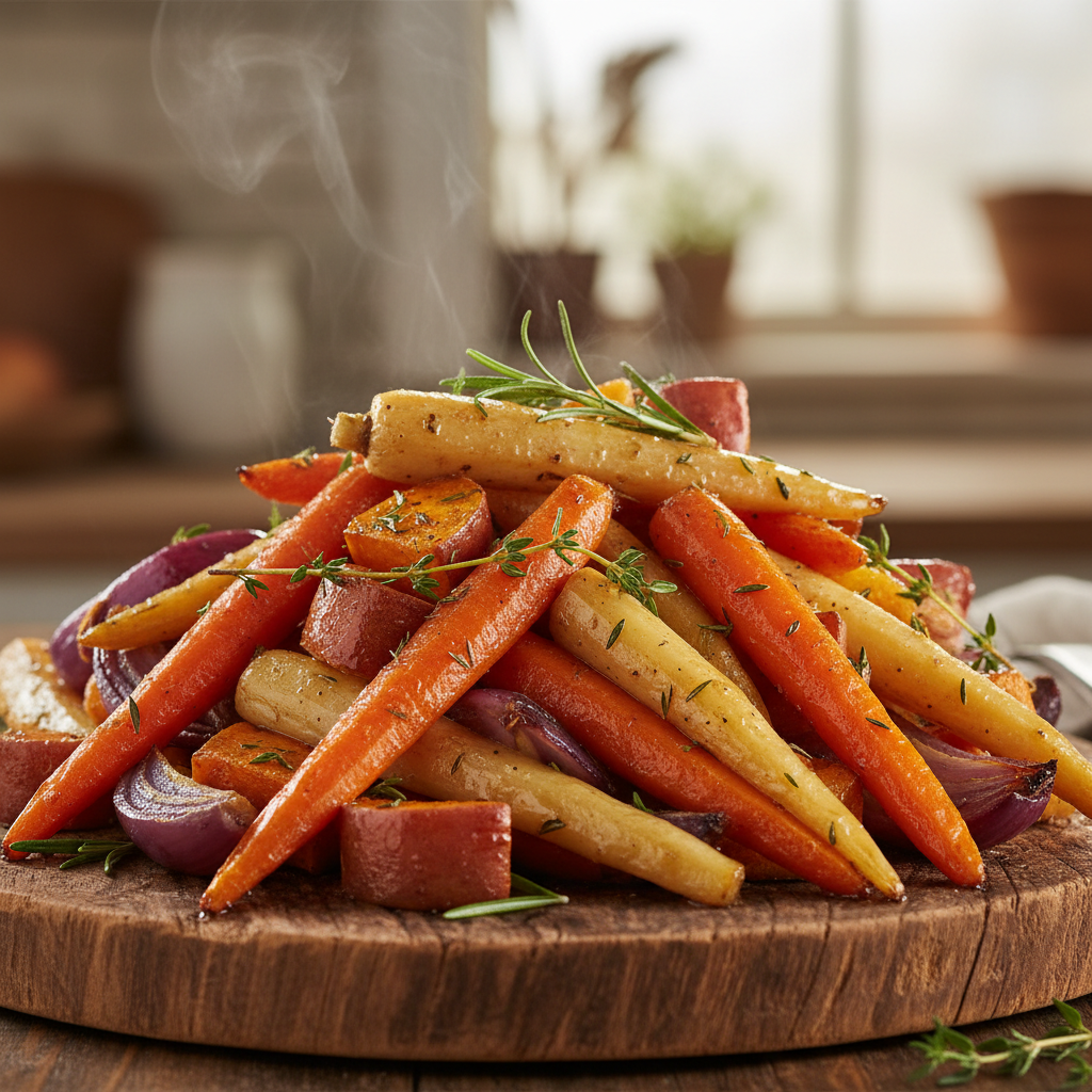 Honey Roasted Root Vegetables So Caramelized They're Basically Candy