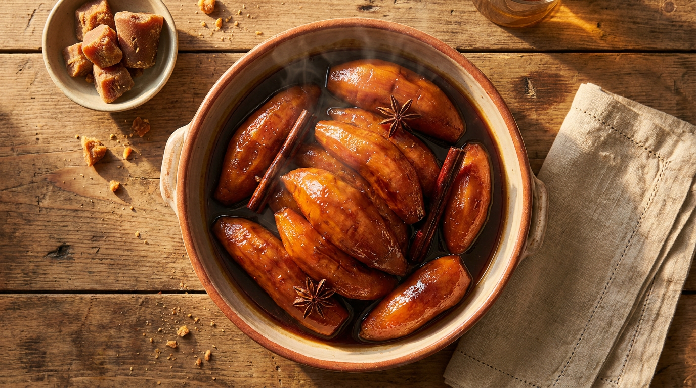 Camotes Enmielados (Candied Sweet Potatoes)
