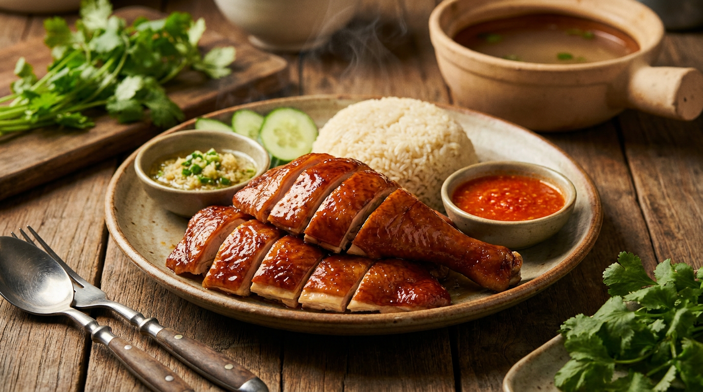Hainanese Poached Chicken