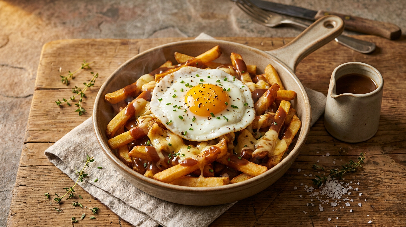 Breakfast Poutine with Gravy