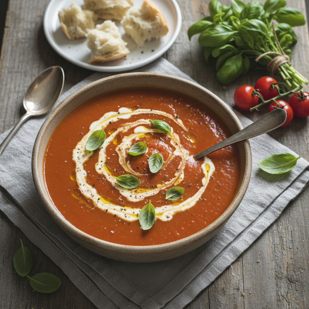 Creamy Tomato and Basil Soup
