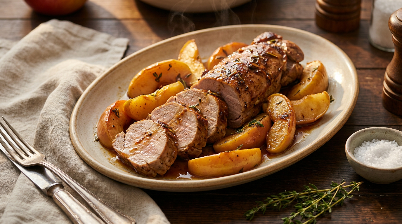 Pork Tenderloin with Roasted Apples