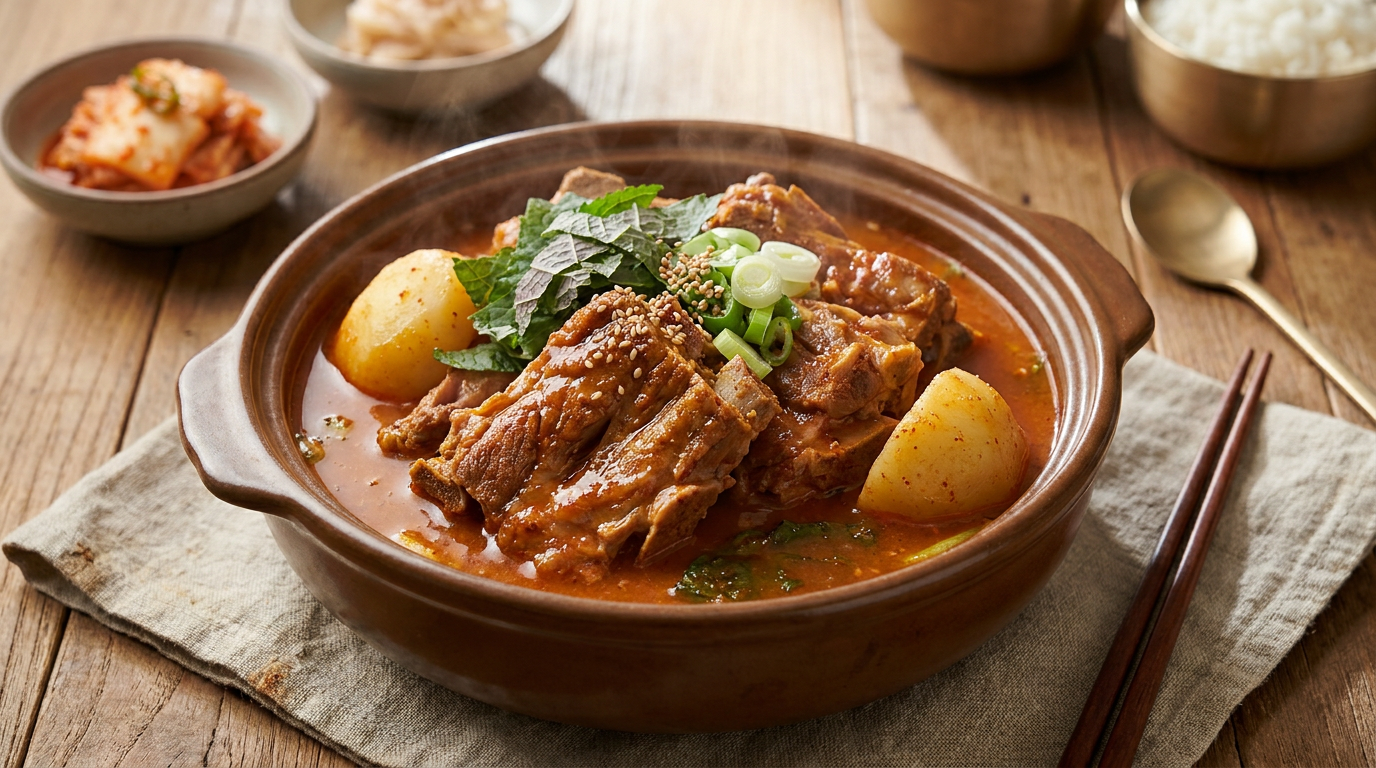 Gamjatang (Spicy Pork Bone Soup)