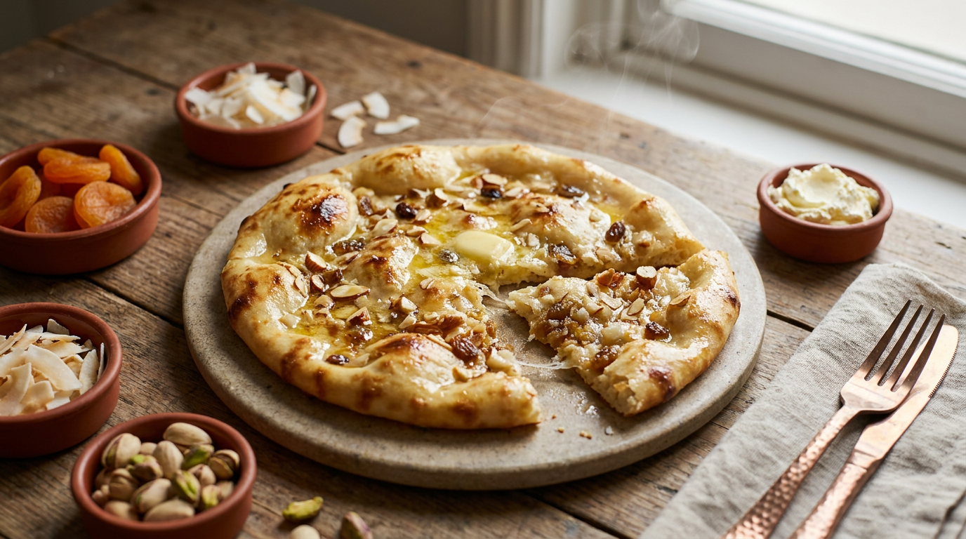 Peshwari Naan (Sweet Stuffed Bread)