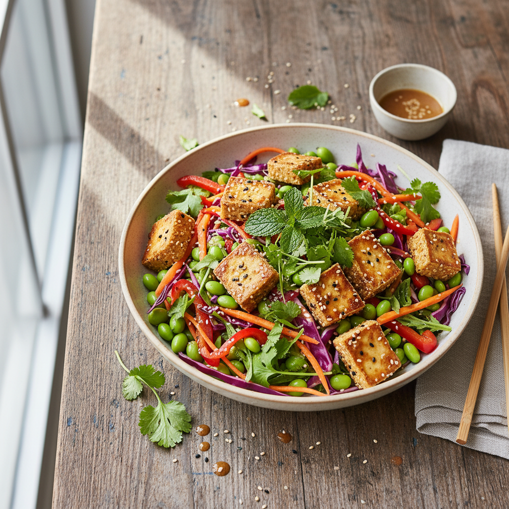 Crunchy Asian Tofu Salad