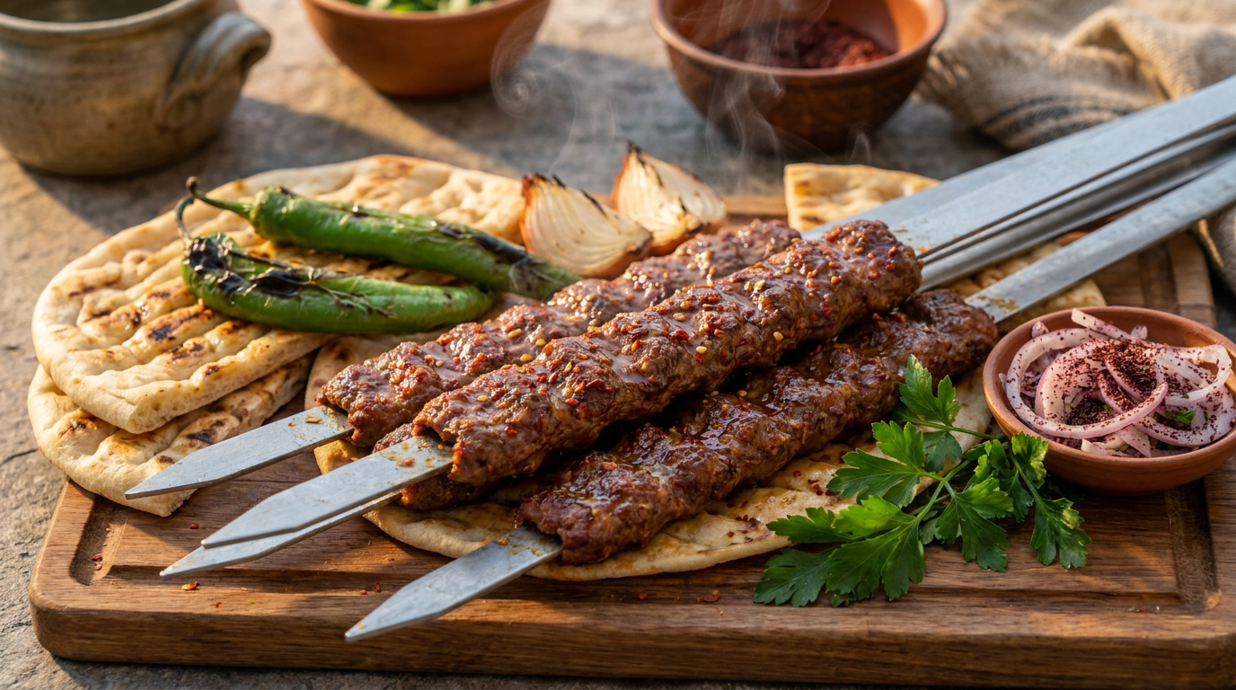 Adana Kebab (Spicy Minced Lamb Kebab)