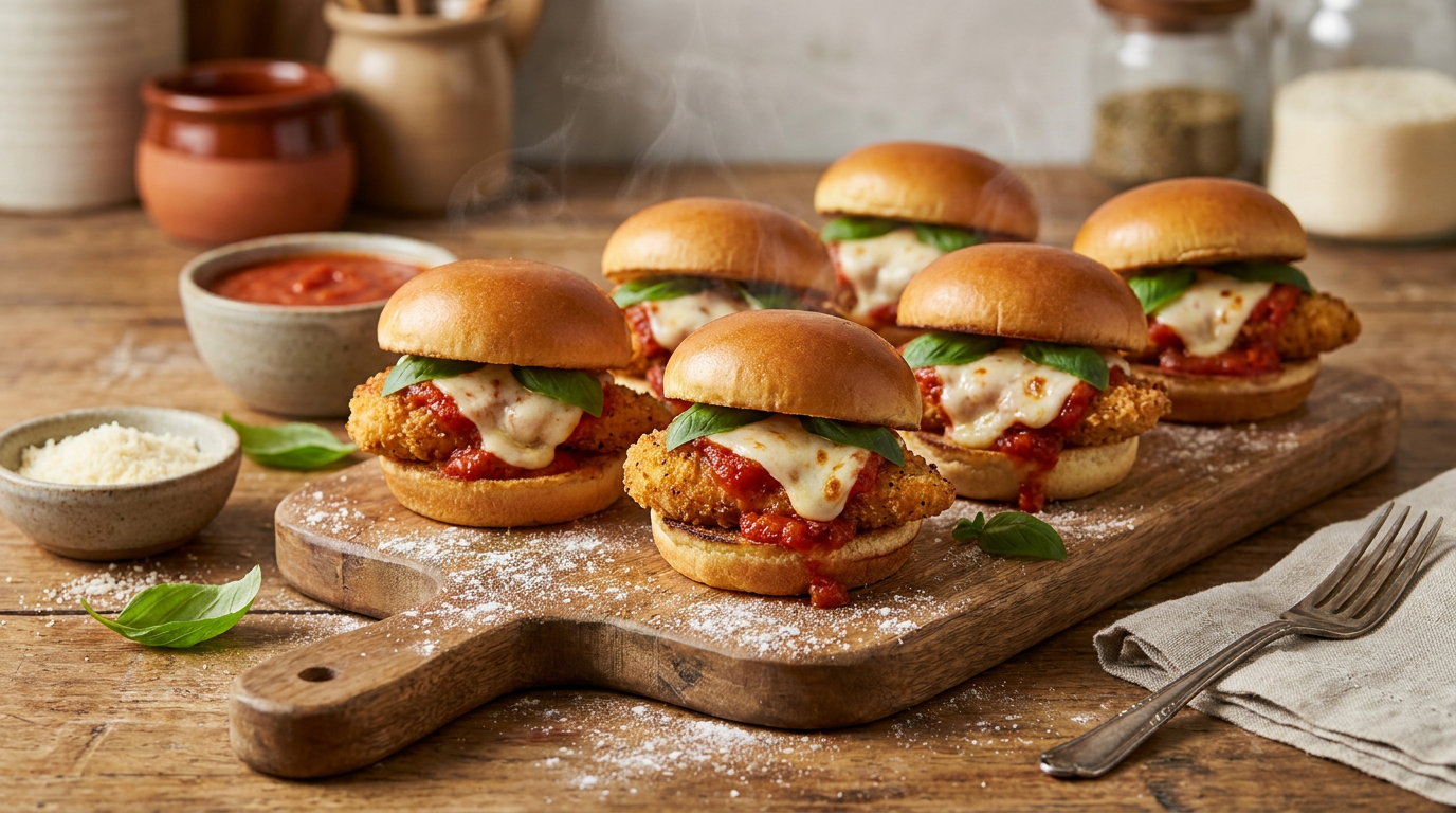 Chicken 'Parm' Sliders