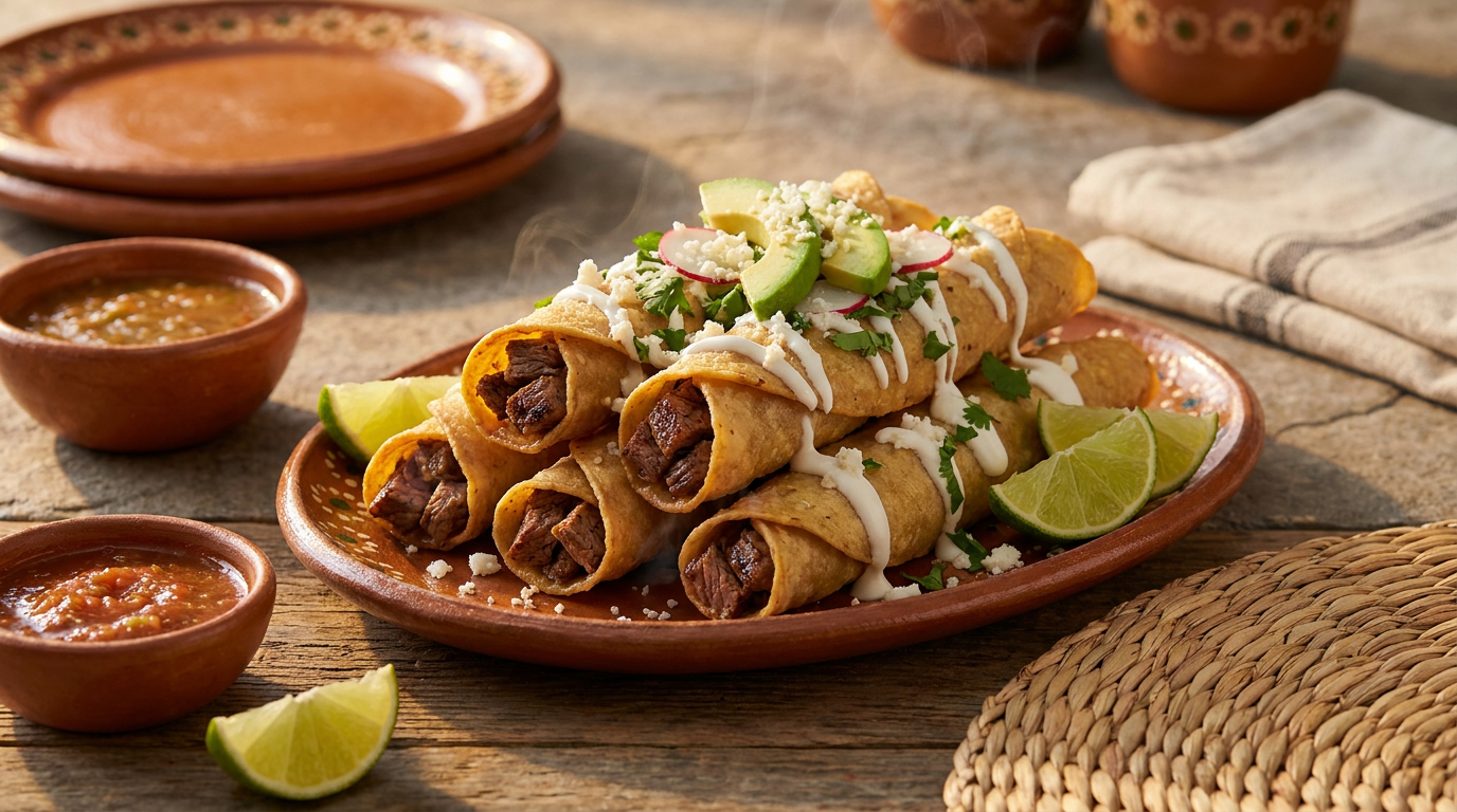Flautas de Carne Asada