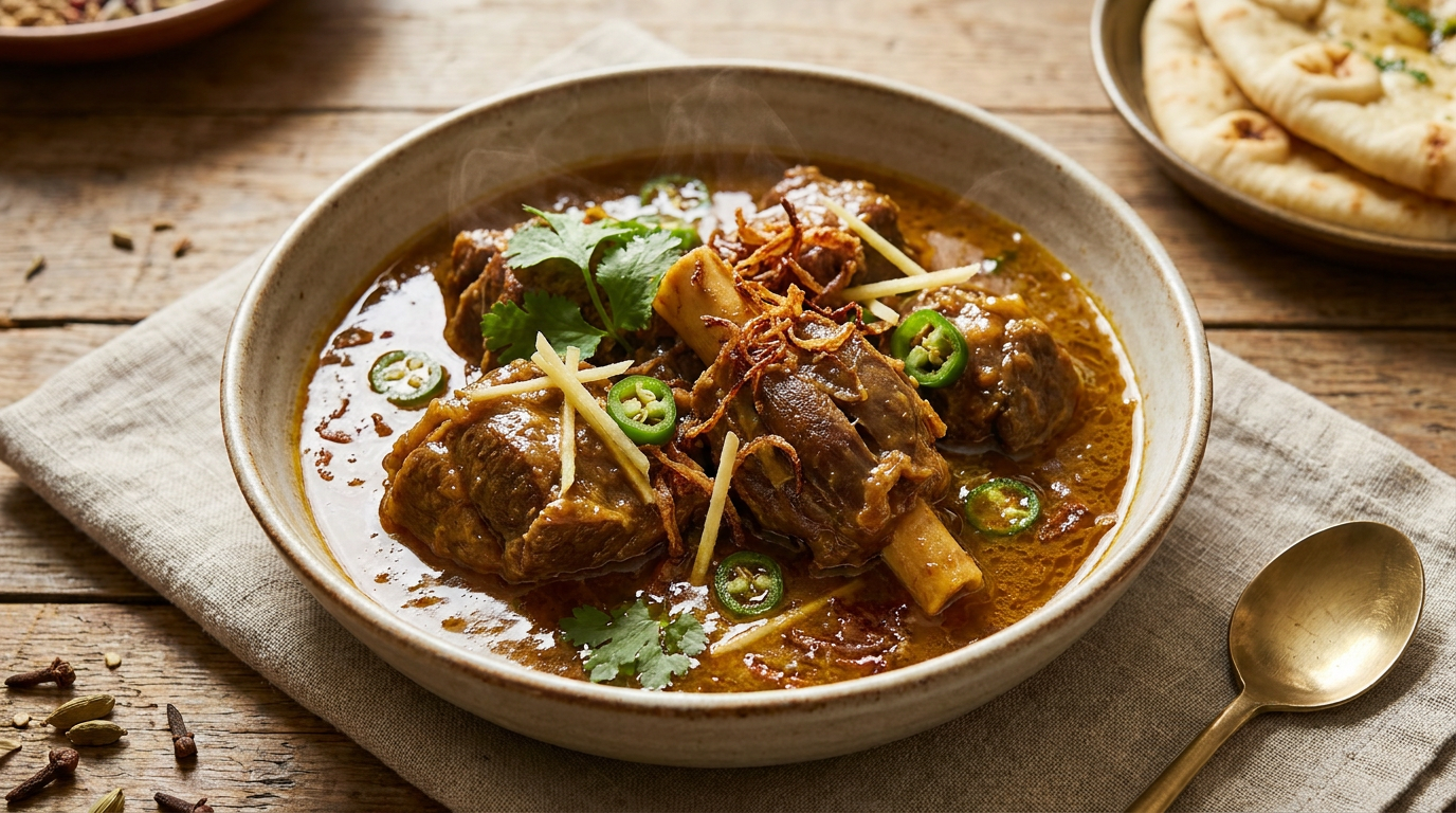 Pakistani Nihari (Glossy Gravy, Never Greasy)