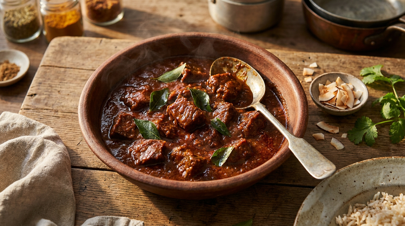 Authentic Beef Madras (Deep, Not Watery)