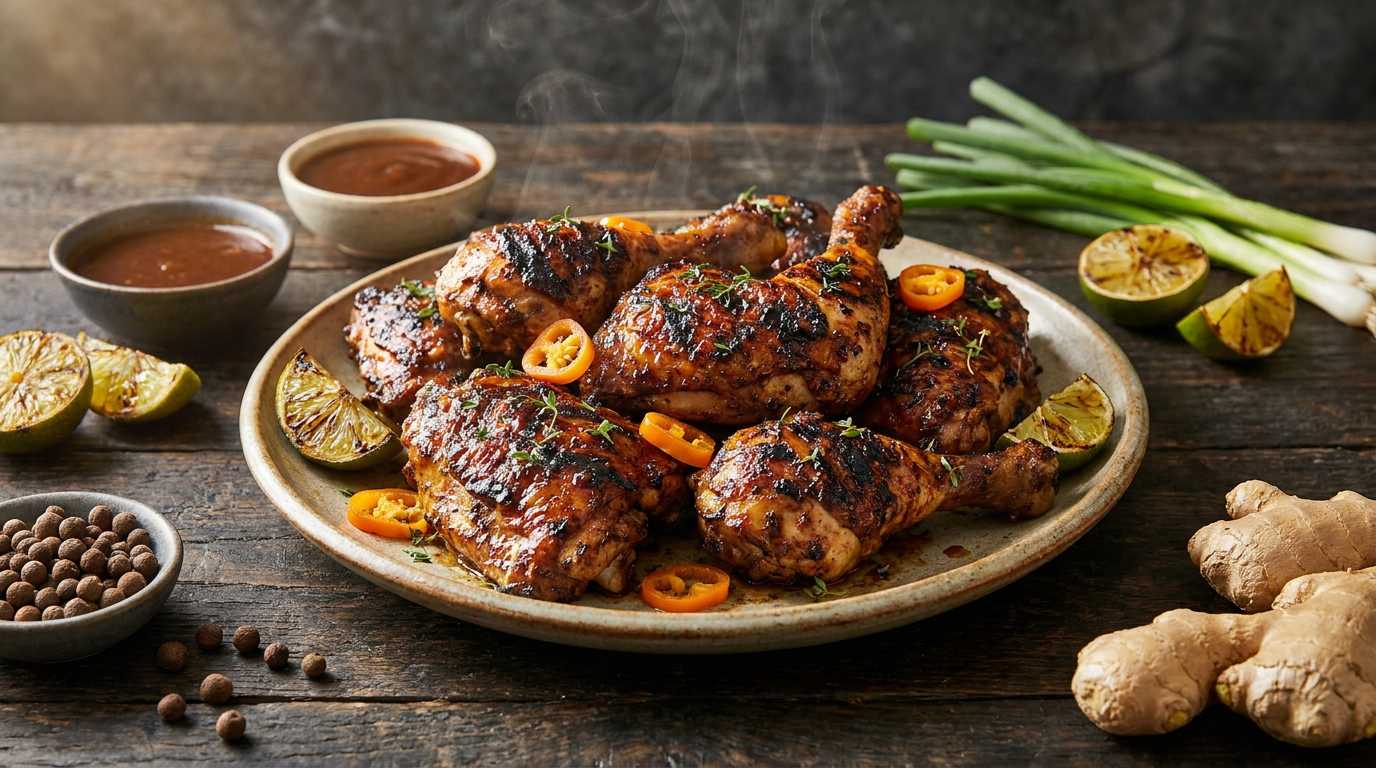 Authentic Jamaican Jerk Chicken