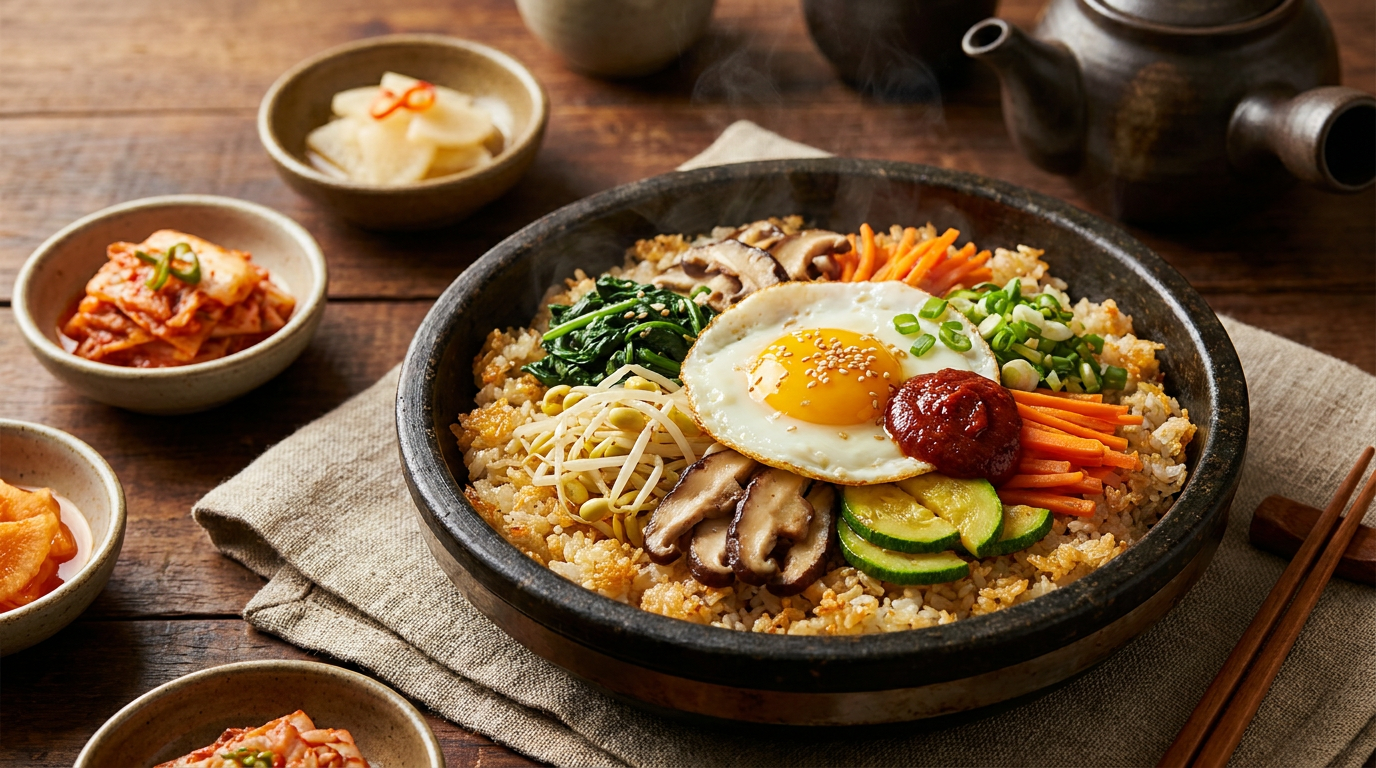Korean Dolsot Bibimbap Rice