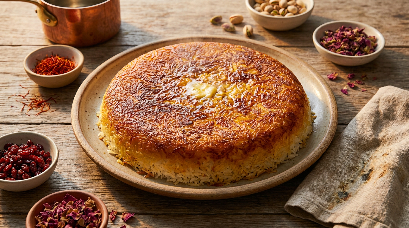 Persian Tahdig (Crispy Bottom Rice)