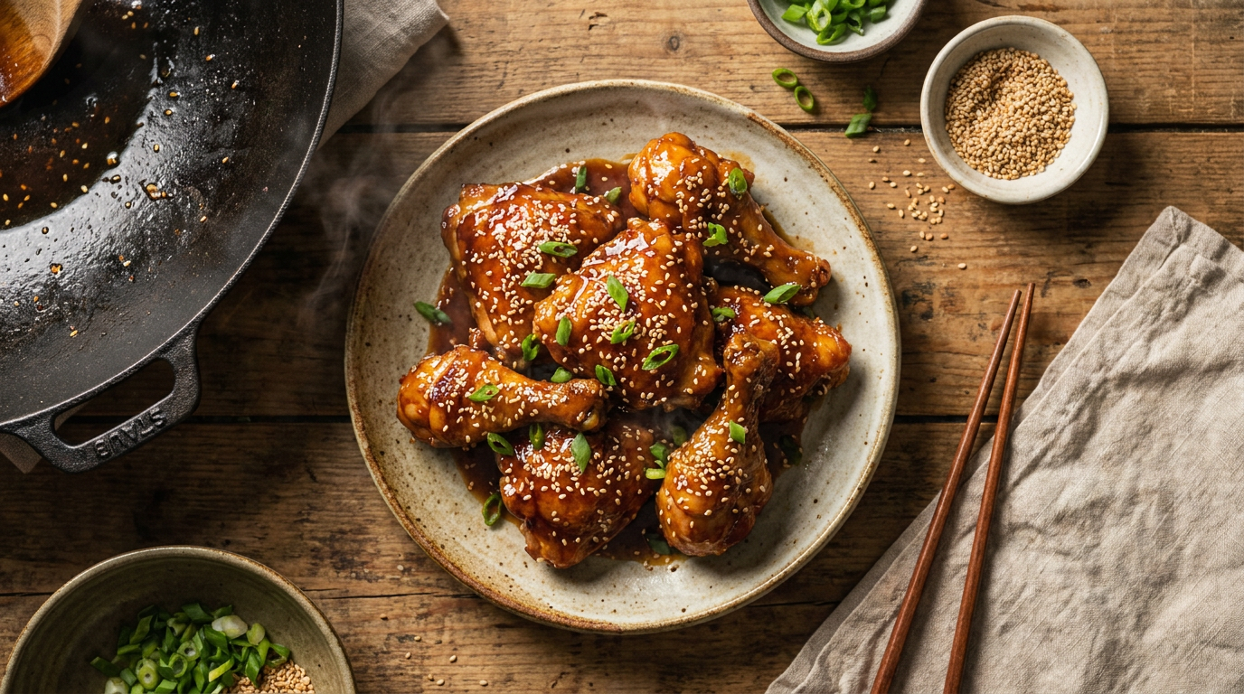 Sticky Sesame Chicken