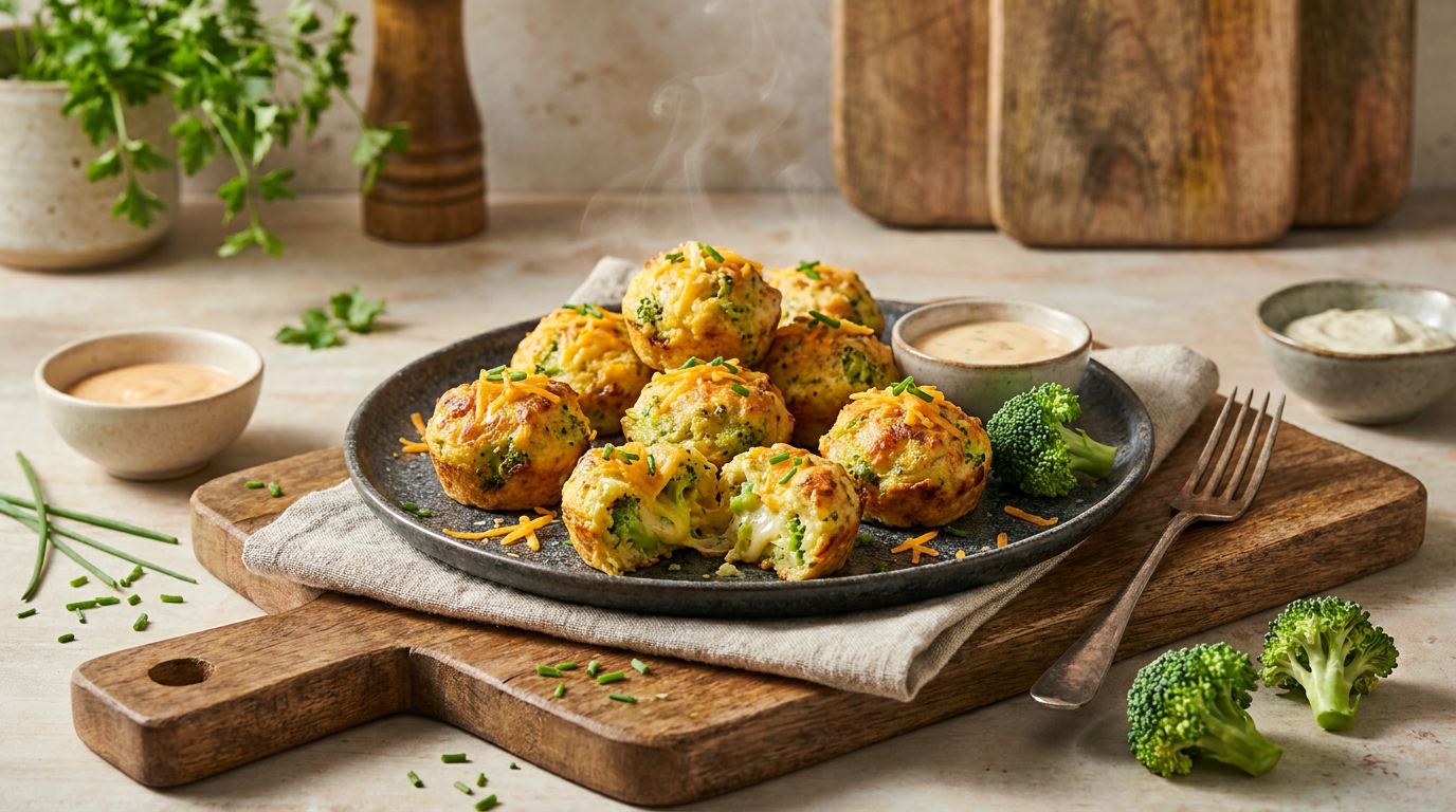 Cheesy Broccoli Bites