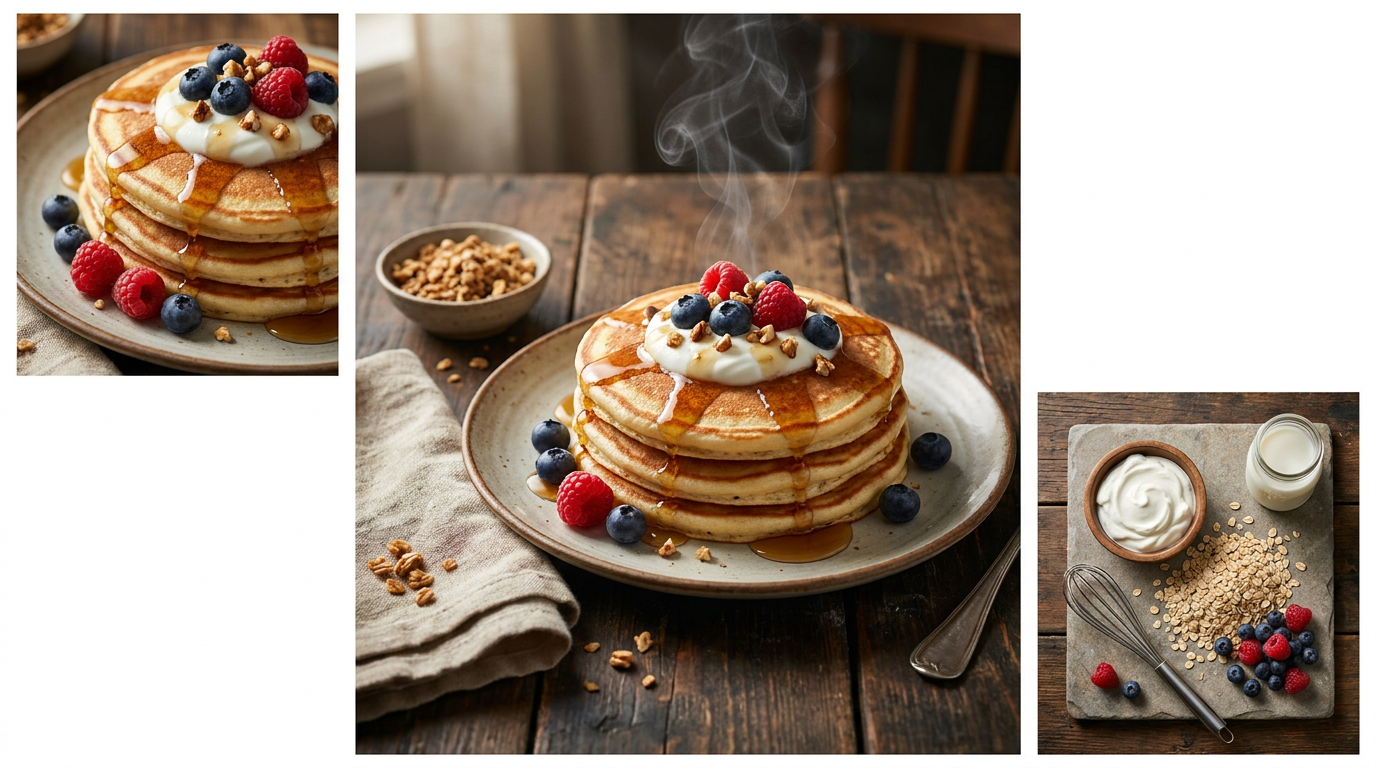 High-Protein Greek Yogurt Pancakes