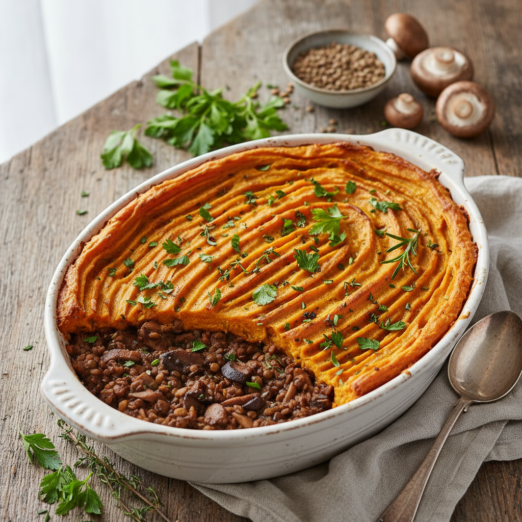 Mushroom & Lentil Shepherd's Pie