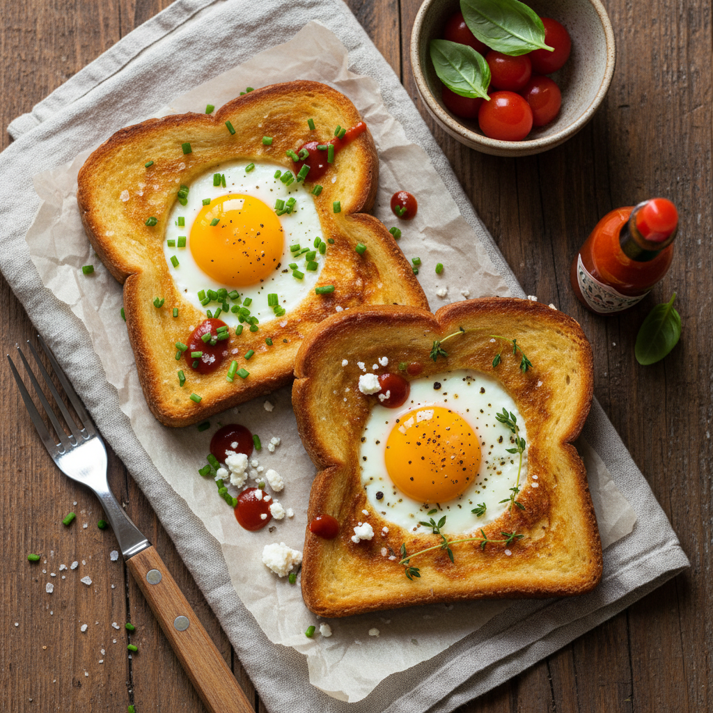 Savory Egg-in-a-Hole French Toast
