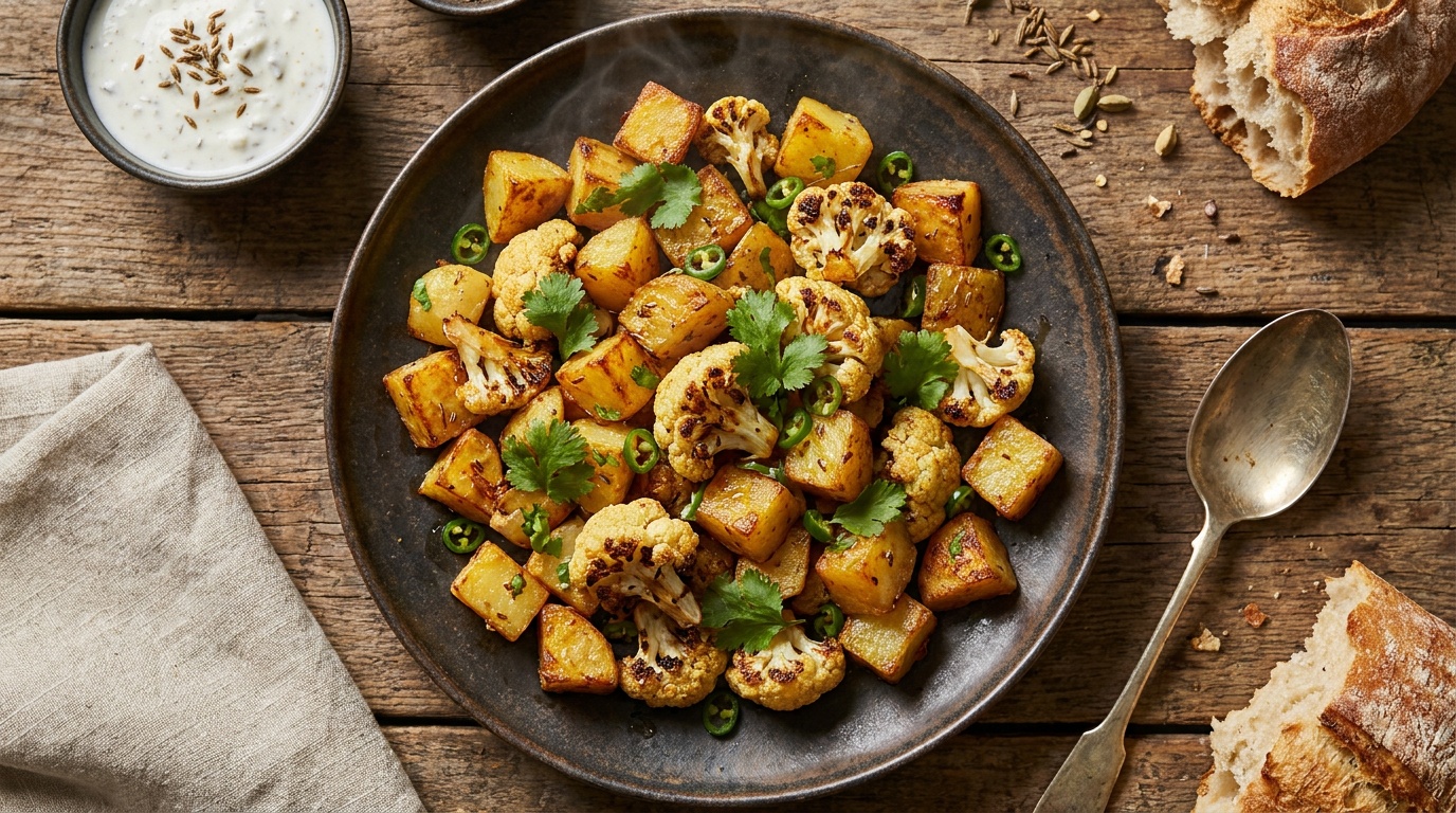 Aloo Gobi (Crisp Veg, Not Mushy)