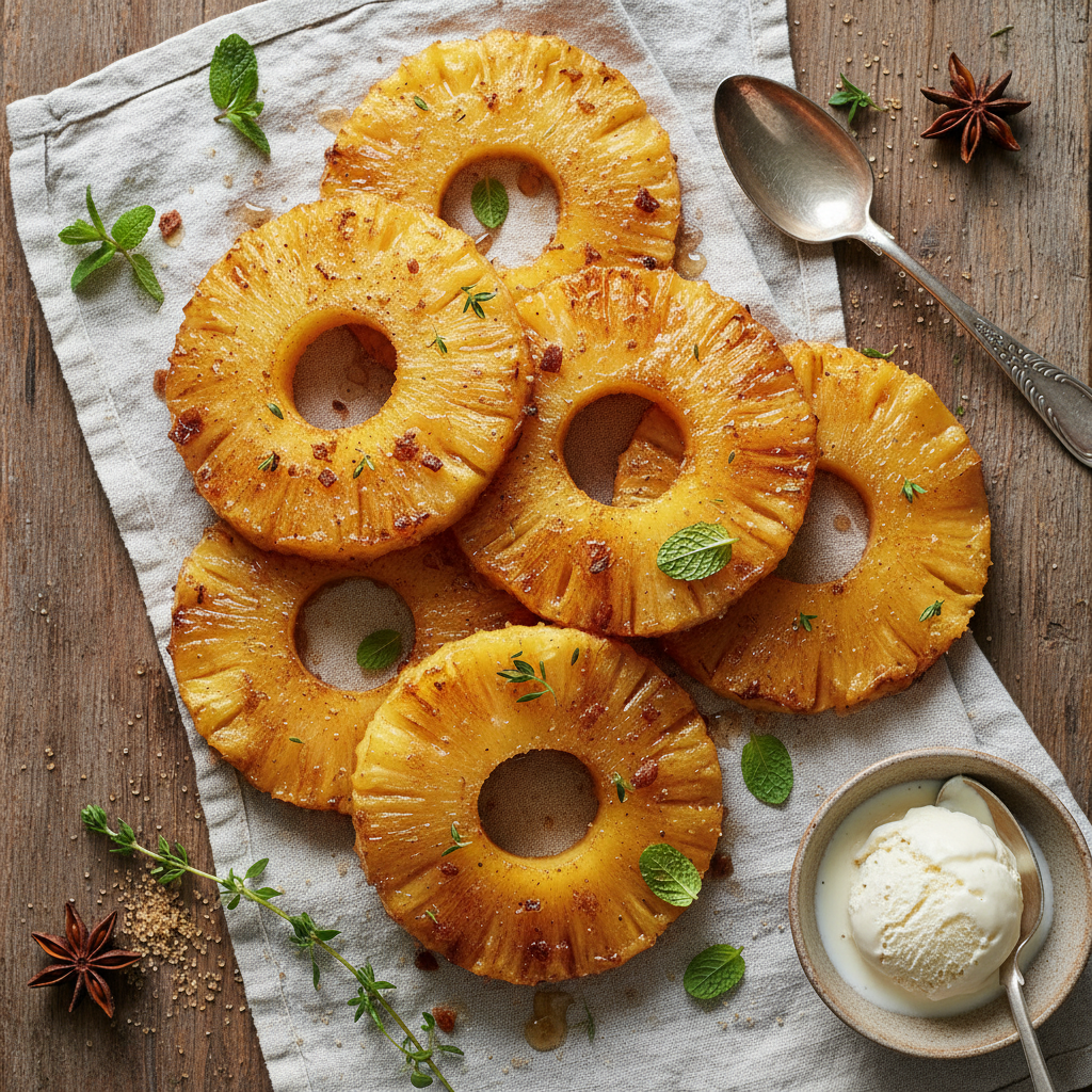 Caramelized Pineapple Rings