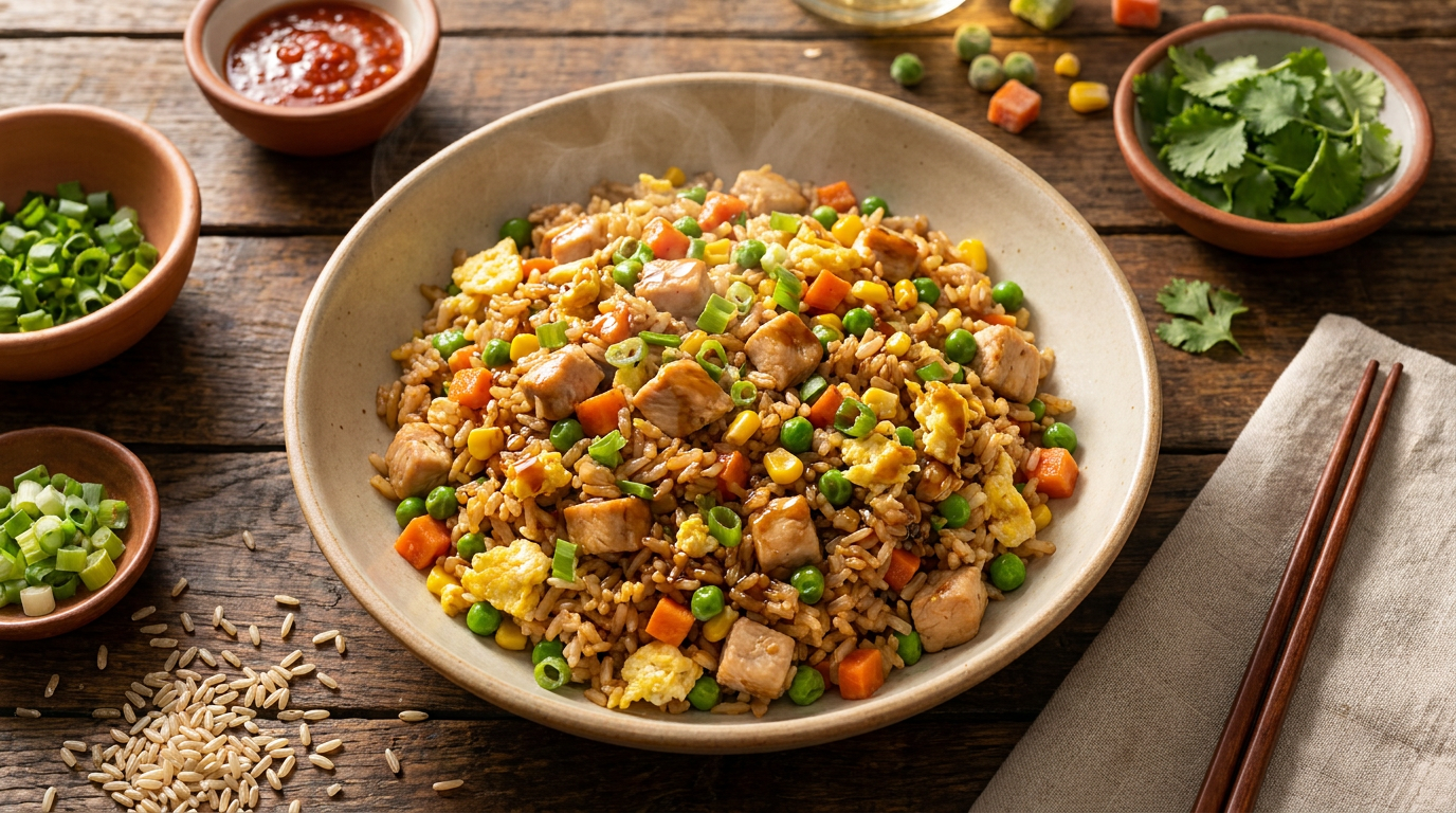 Chicken & Veggie 'Fried' Rice