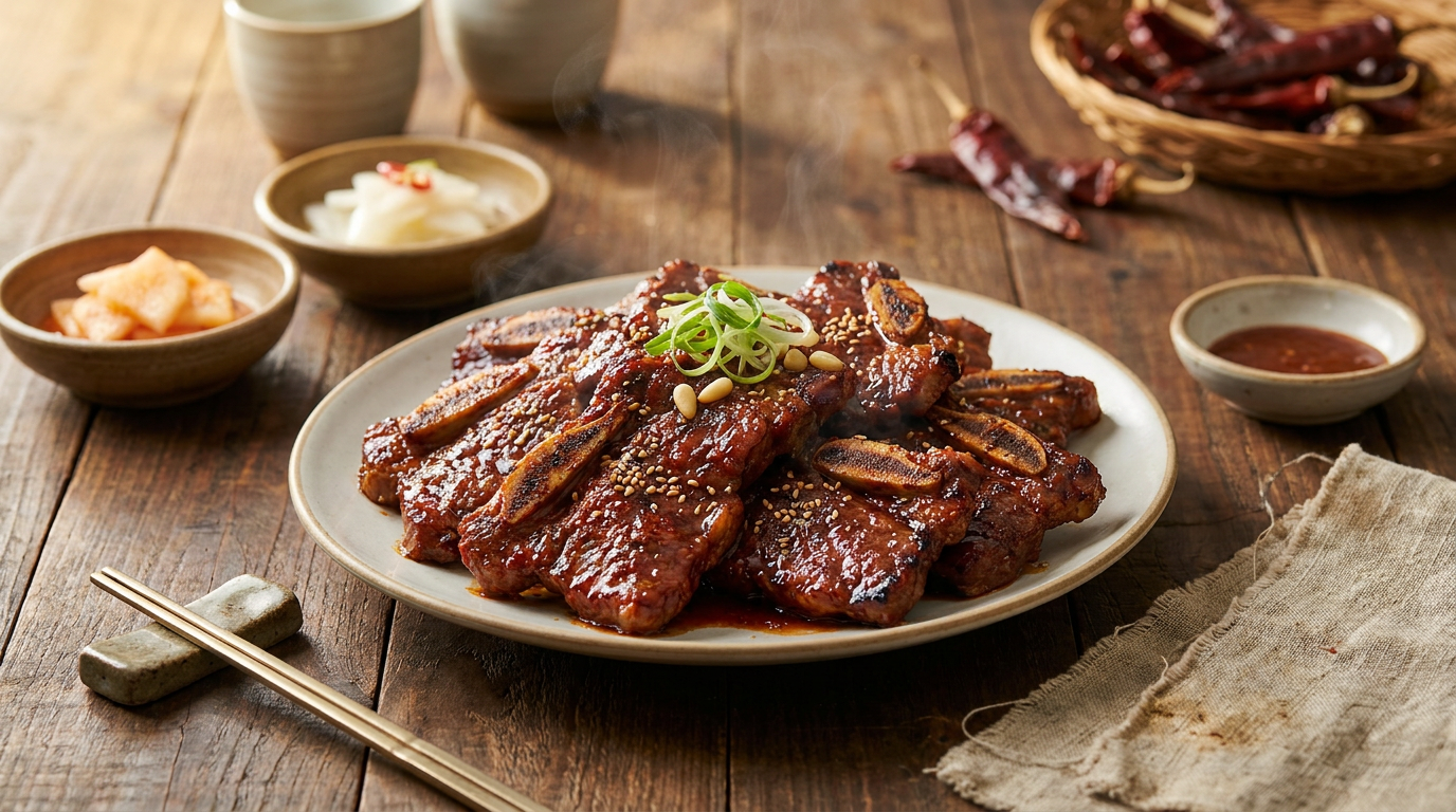 Yangnyeom Galbi (Marinated Grilled Short Ribs)