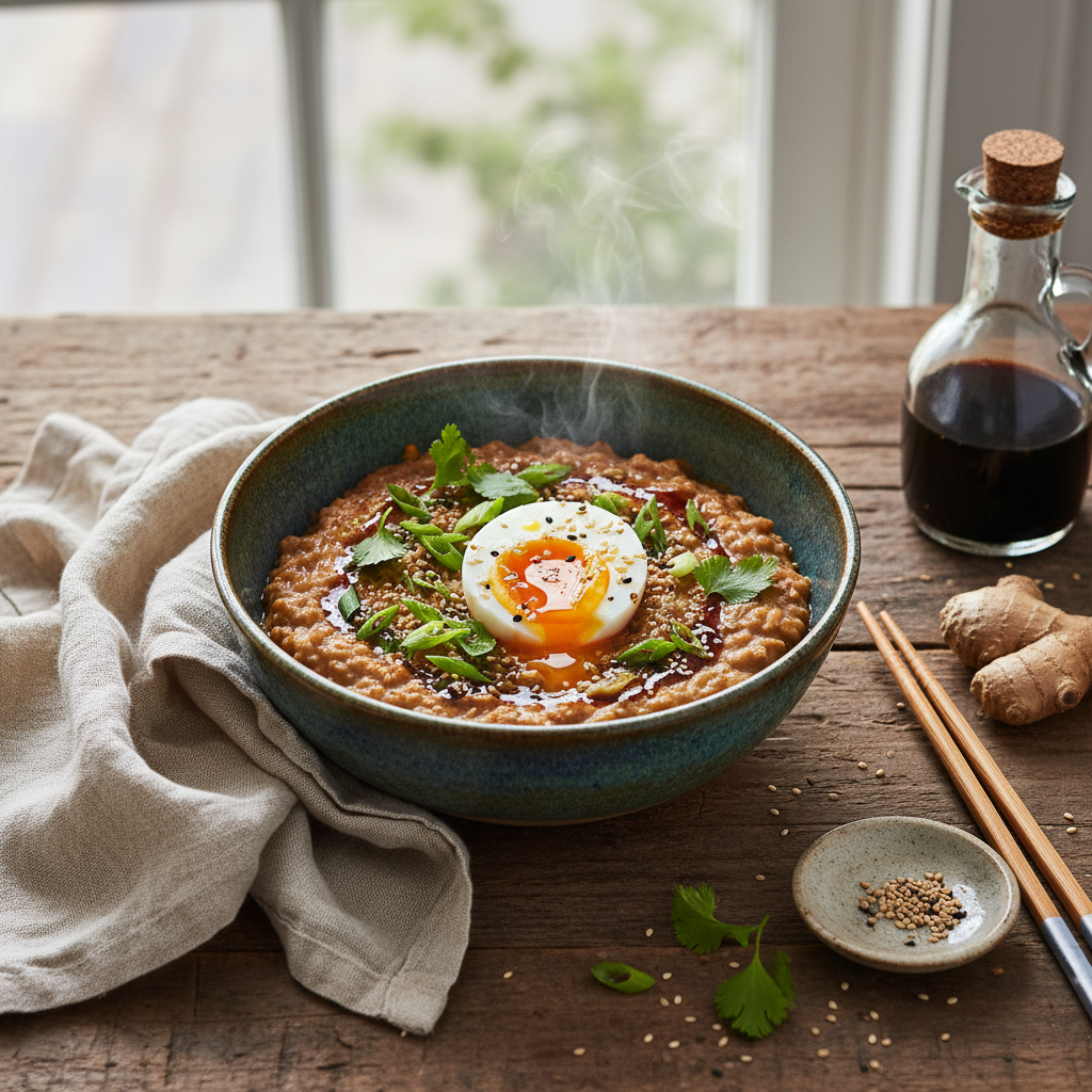 Savory Soy Sauce Oatmeal