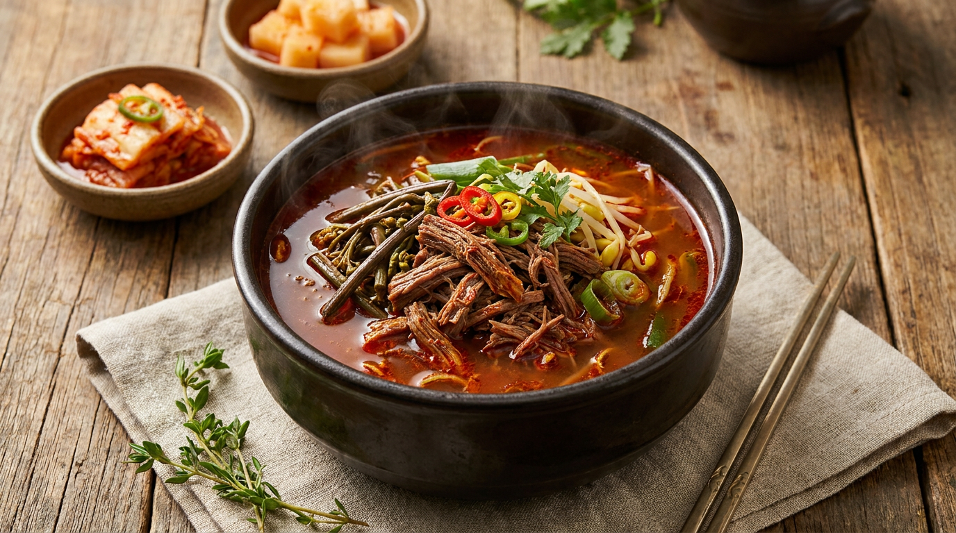 Yukgaejang (Spicy Beef Soup)