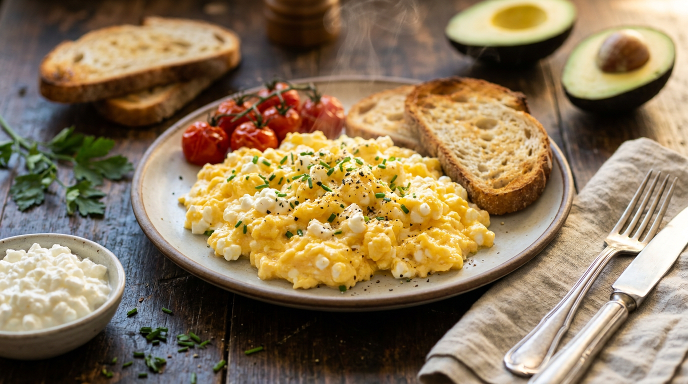 Cottage Cheese & Egg Scramble