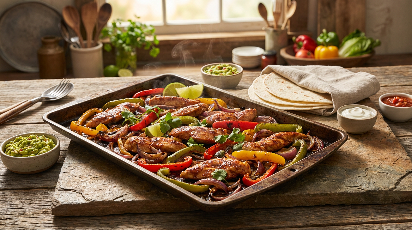 Sheet Pan Chicken Fajitas