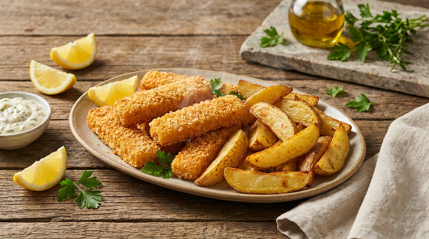 Baked Fish 'n' Chip Sticks