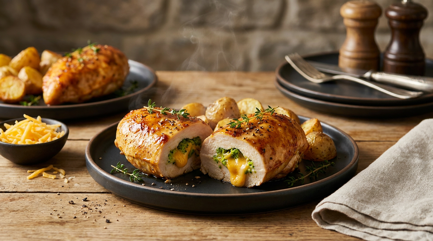 Broccoli Cheddar Stuffed Chicken Breast