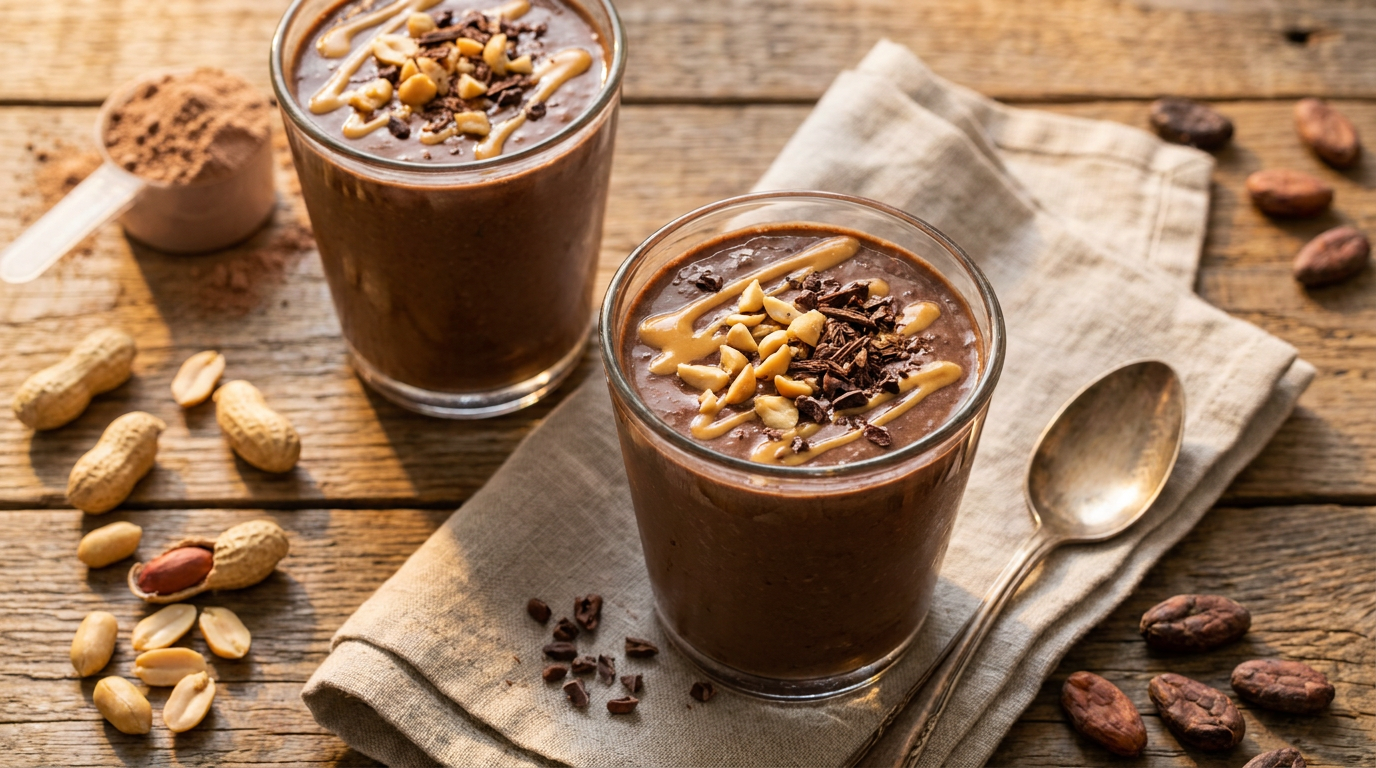 Chocolate Peanut Butter Protein Smoothie