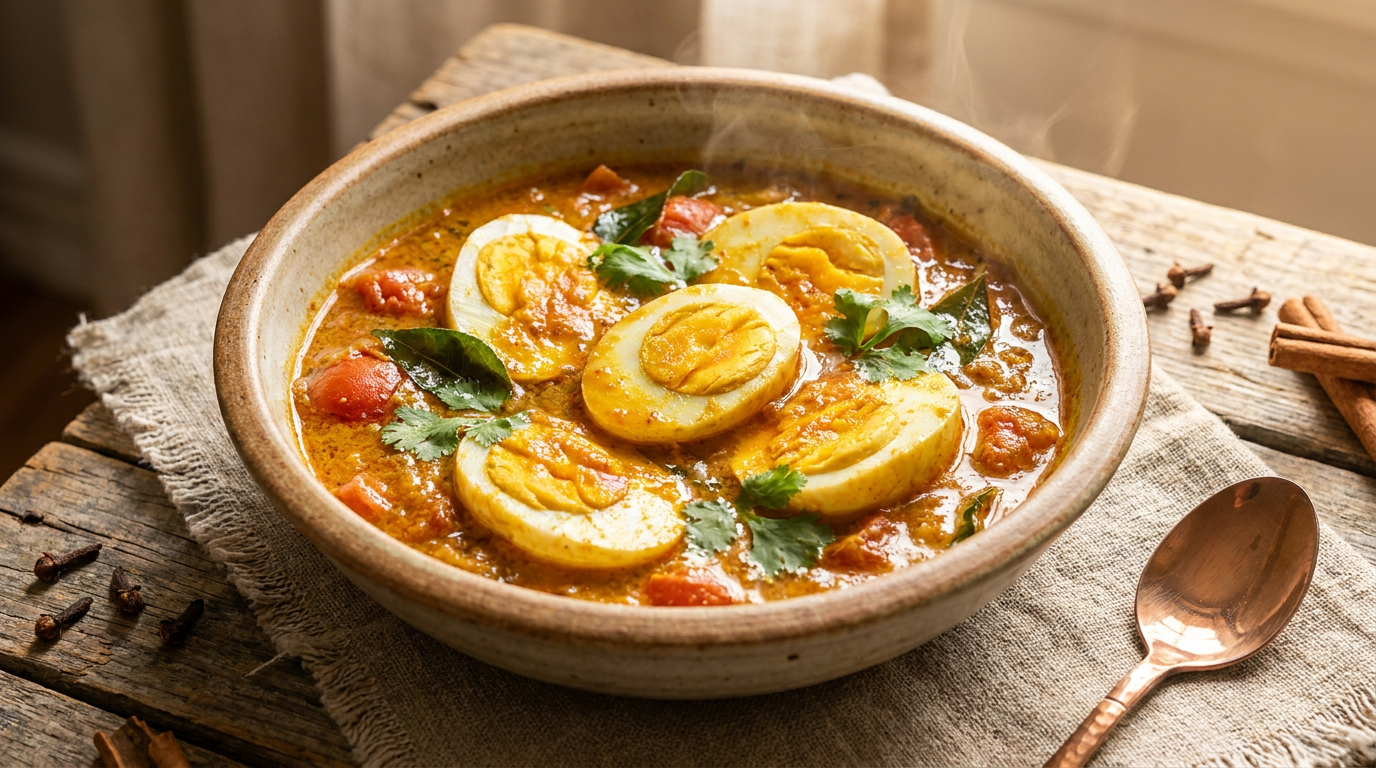 Indian Egg Curry (Eggs That Don't Rubber Out)
