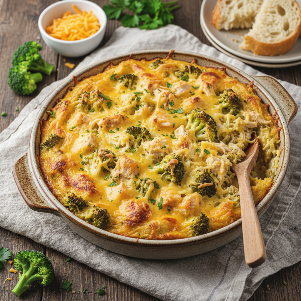 Cheesy Broccoli Rice with Chicken