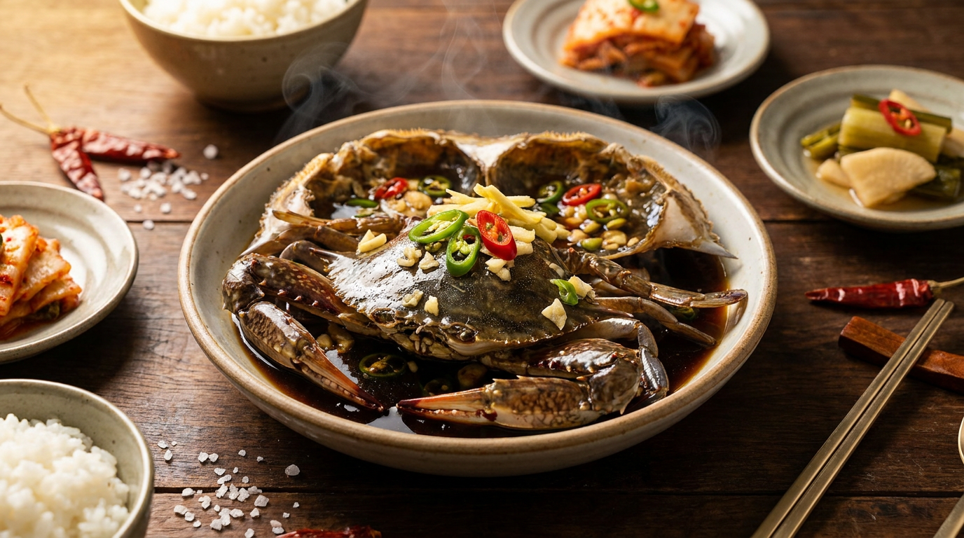 Ganjang Gejang (Soy Sauce Marinated Crabs)