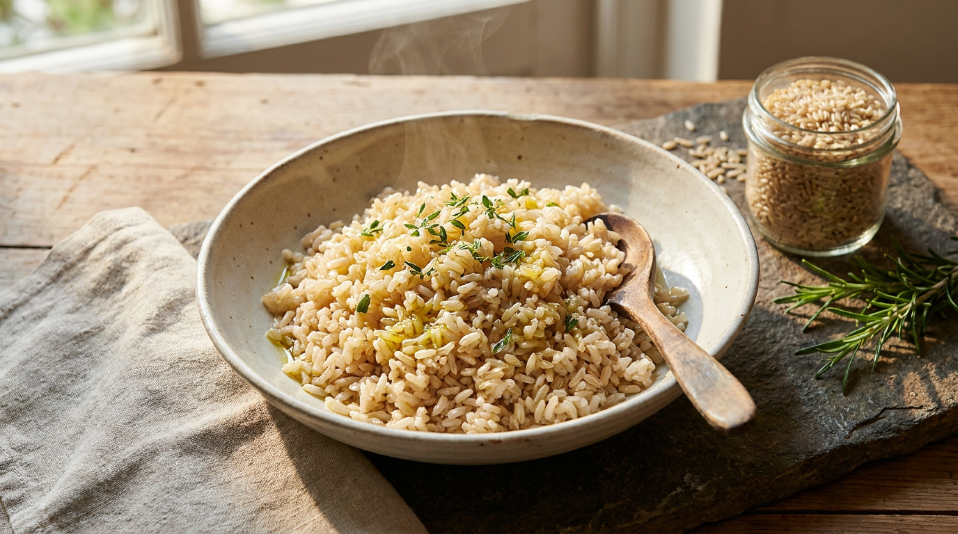 Brown Rice That Isn't Chewy