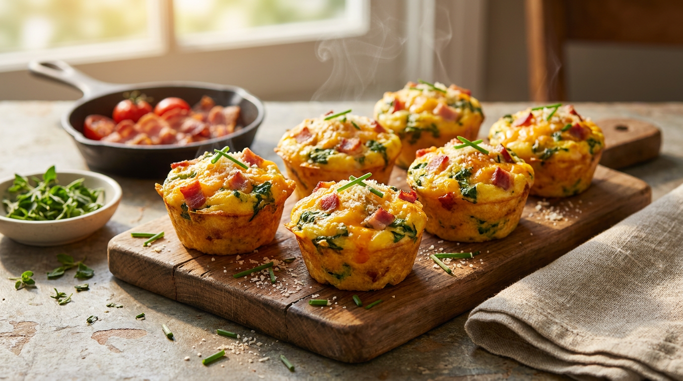 Breakfast Scramble Muffins
