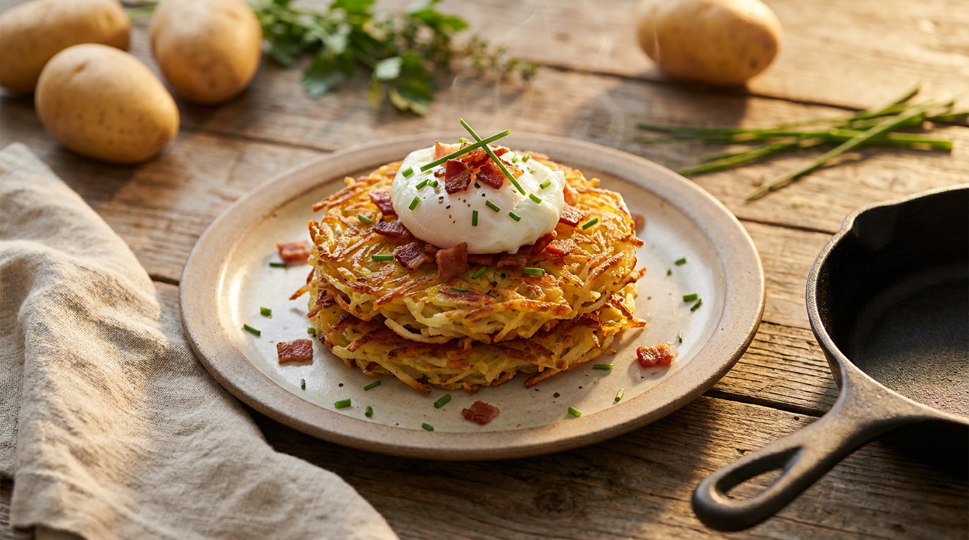Crispy Hash Brown Stack