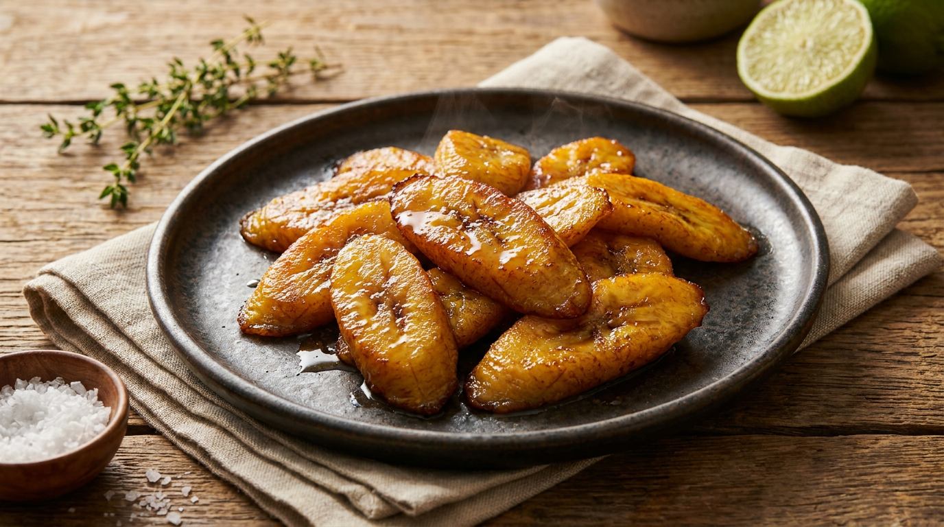 Sweet Fried Plantains (Ripe Plantains)