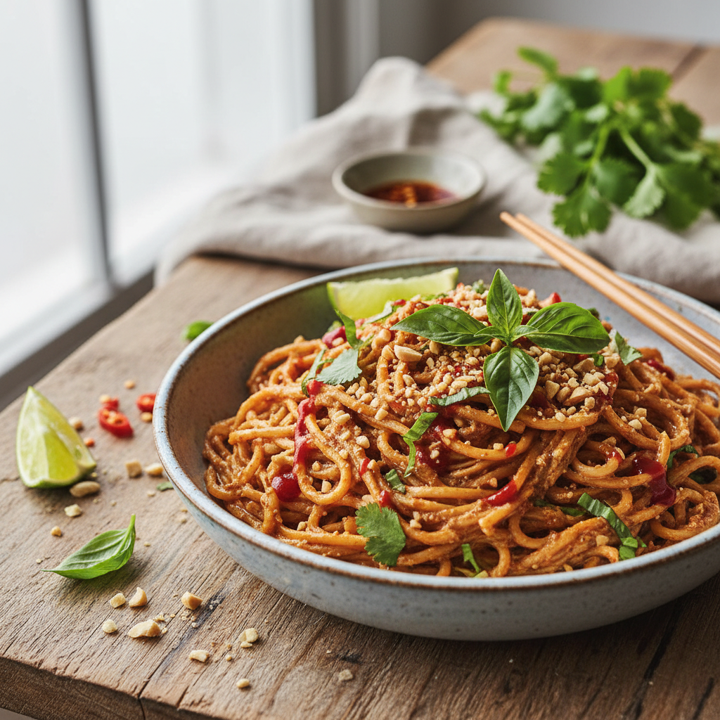 Quick Thai Peanut Noodles