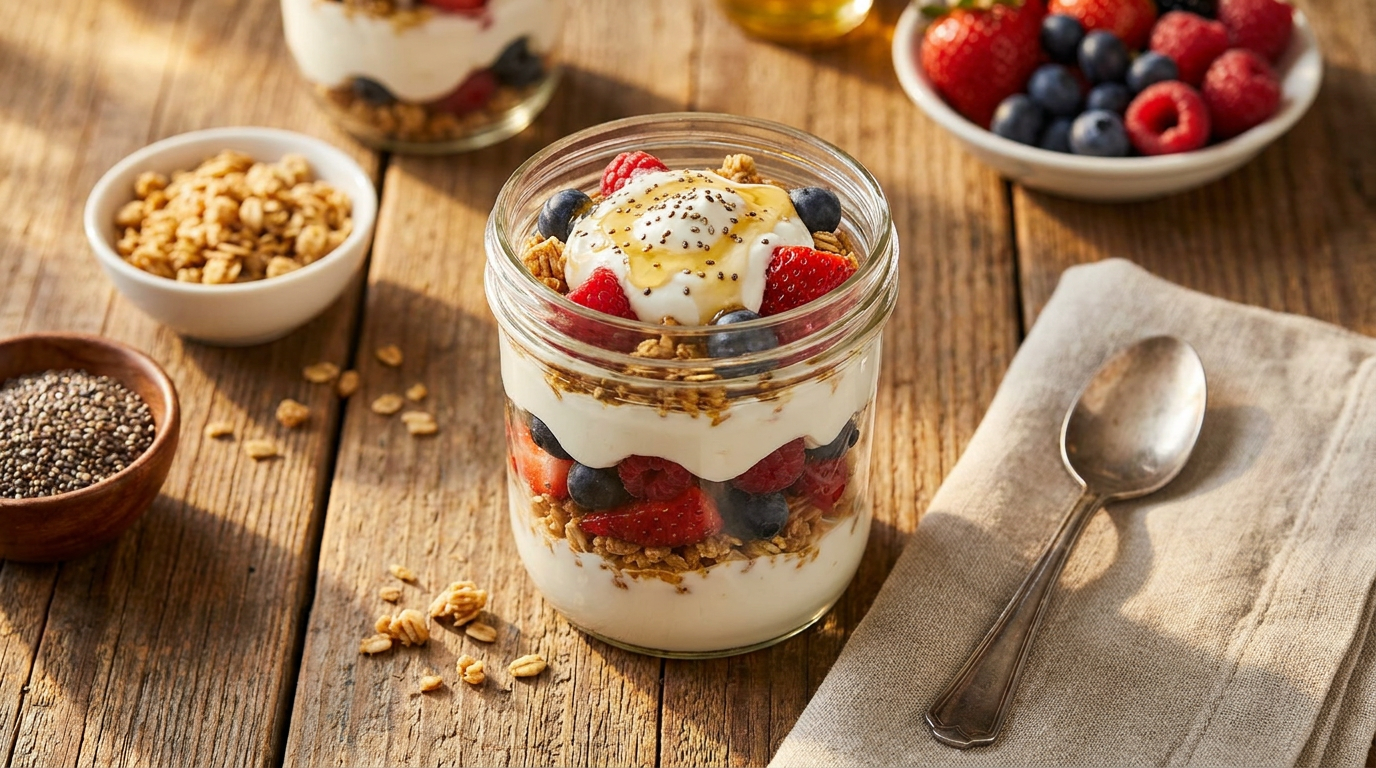 High-Protein Berry & Yogurt Parfait