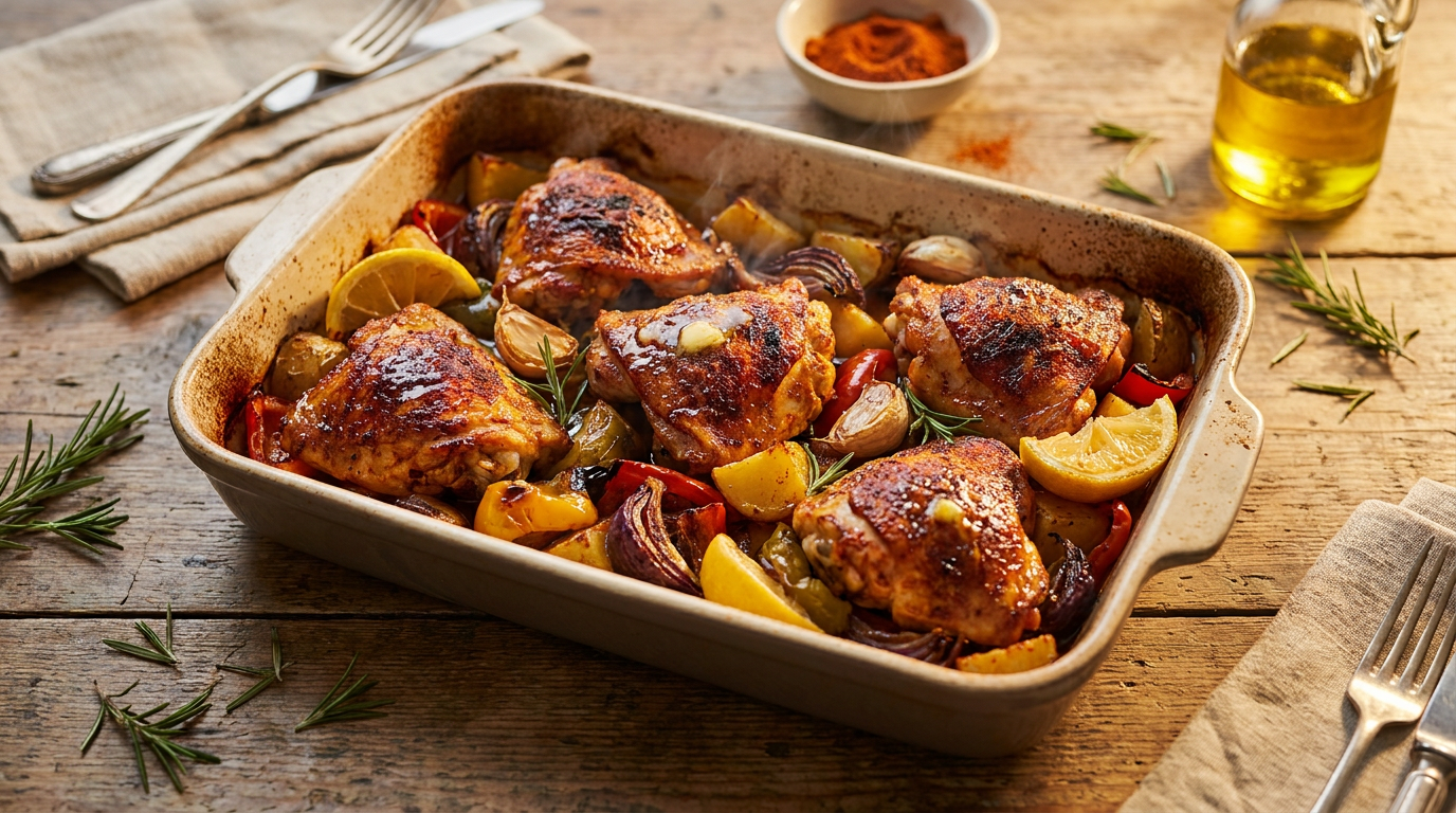 Smoky Paprika Chicken Traybake