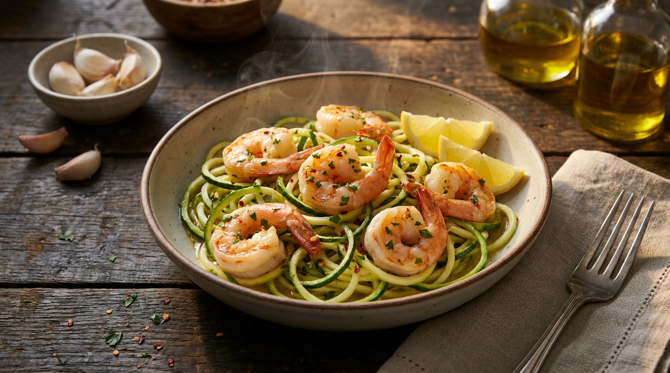 Shrimp Scampi with Zucchini Noodles