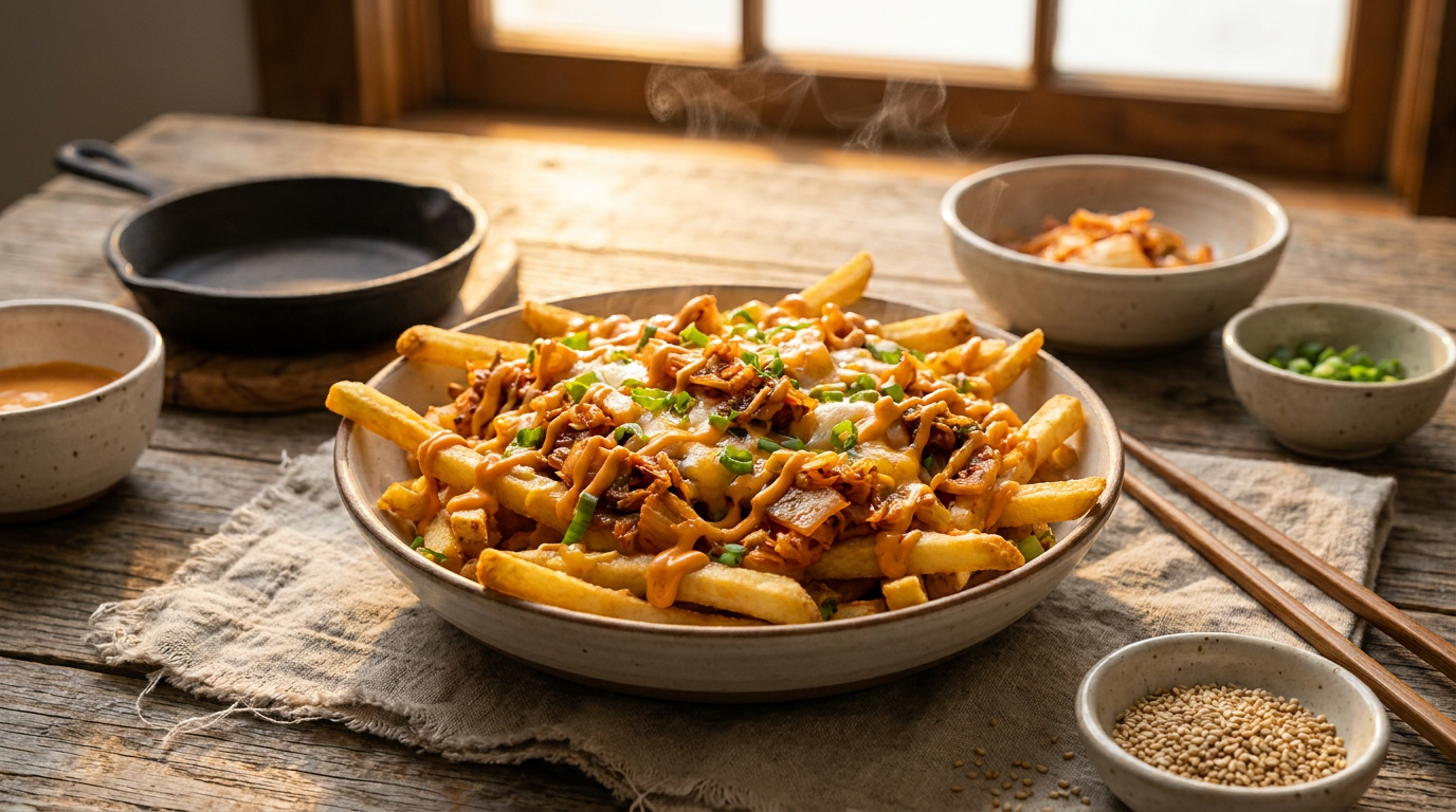 Fully Loaded Kimchi Fries