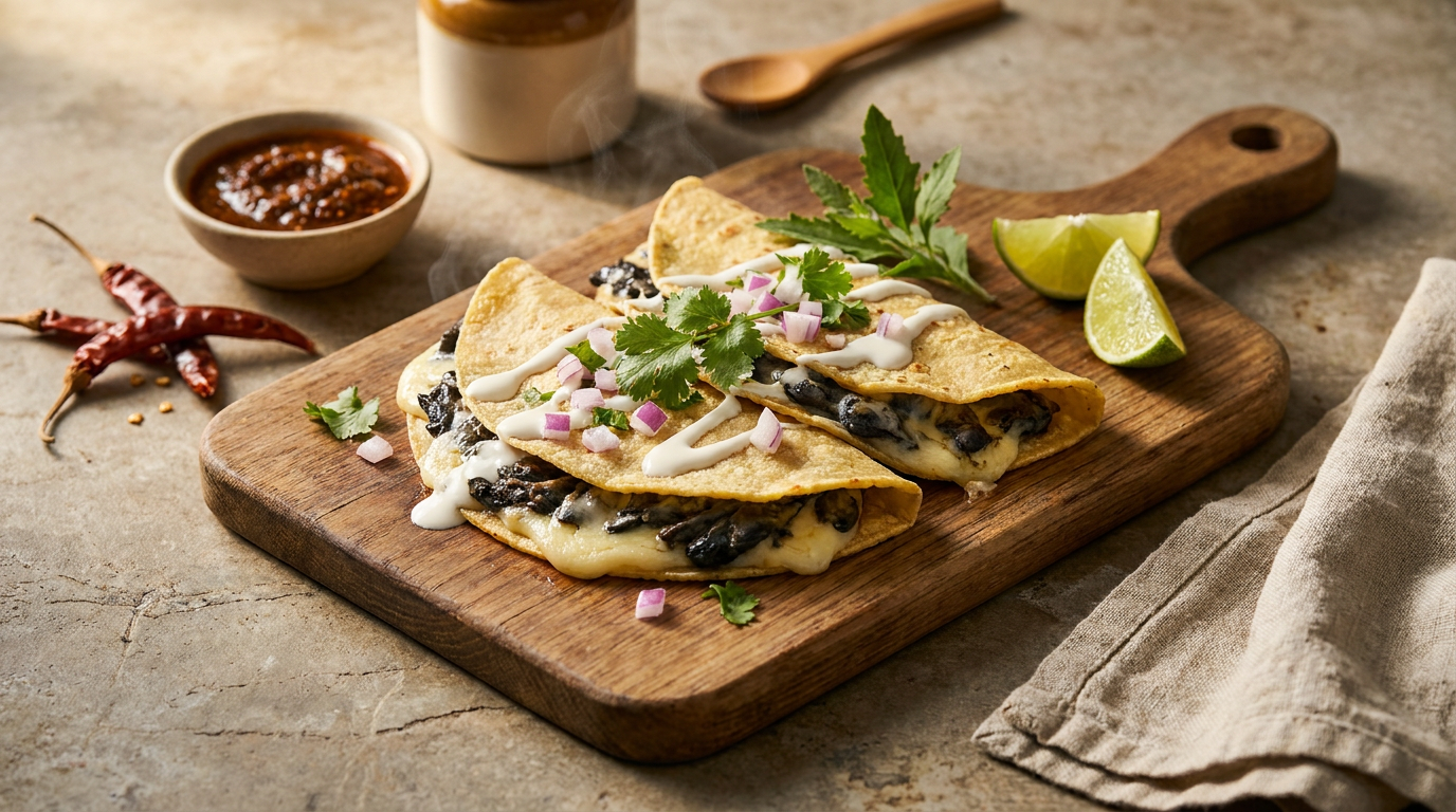 Quesadillas con Huitlacoche