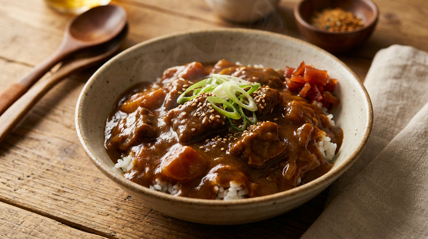 Japanese Beef Curry (Glossy, No Floury Taste)