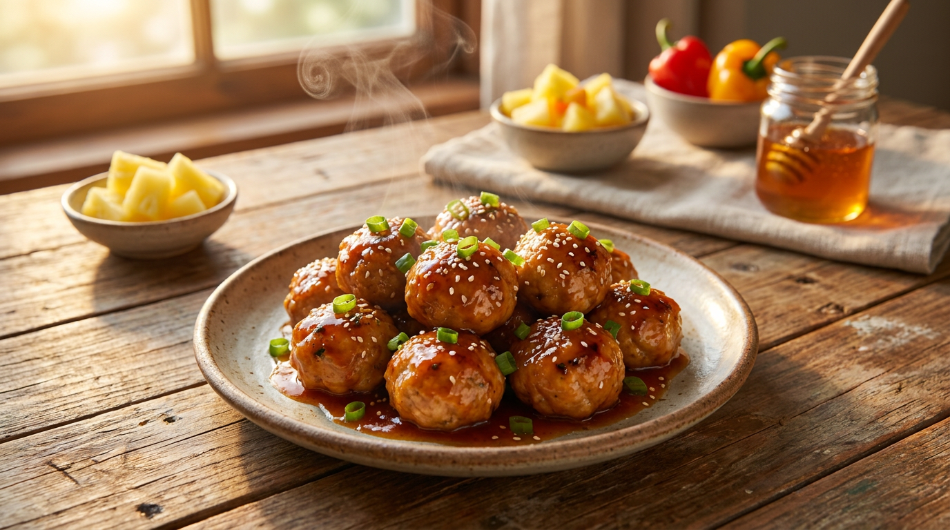 Sweet & Sour Chicken Meatballs