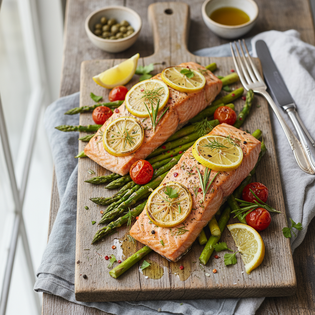 Lemon Herb Baked Salmon